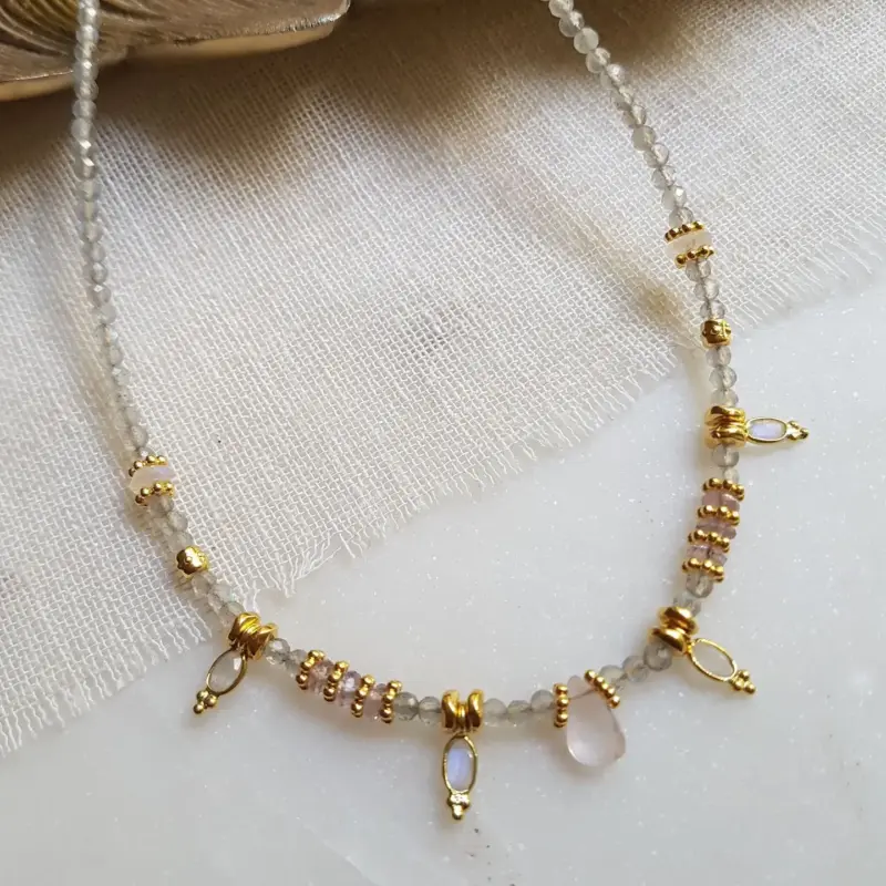 Collier Labradorite, pierre de lune - Alysta – Image 3