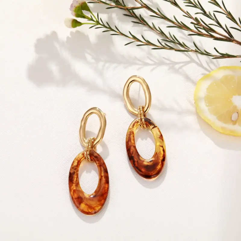 Boucles d'oreilles pendantes - Aurore – Image 3