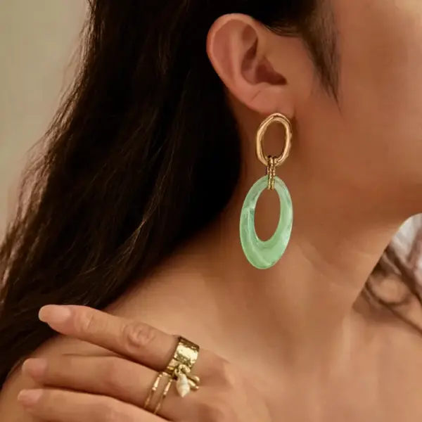 Boucles d'oreilles pendantes - Aurore