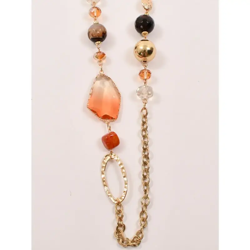 Long collier avec cristal précieux – Image 2