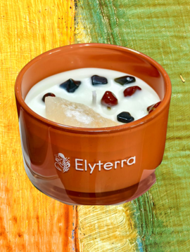 Bougie Vitalité Elyterra aux Pierres Protectrices