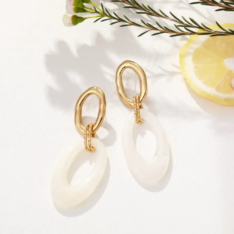 Boucles d'oreilles pendantes - Aurore – Image 2