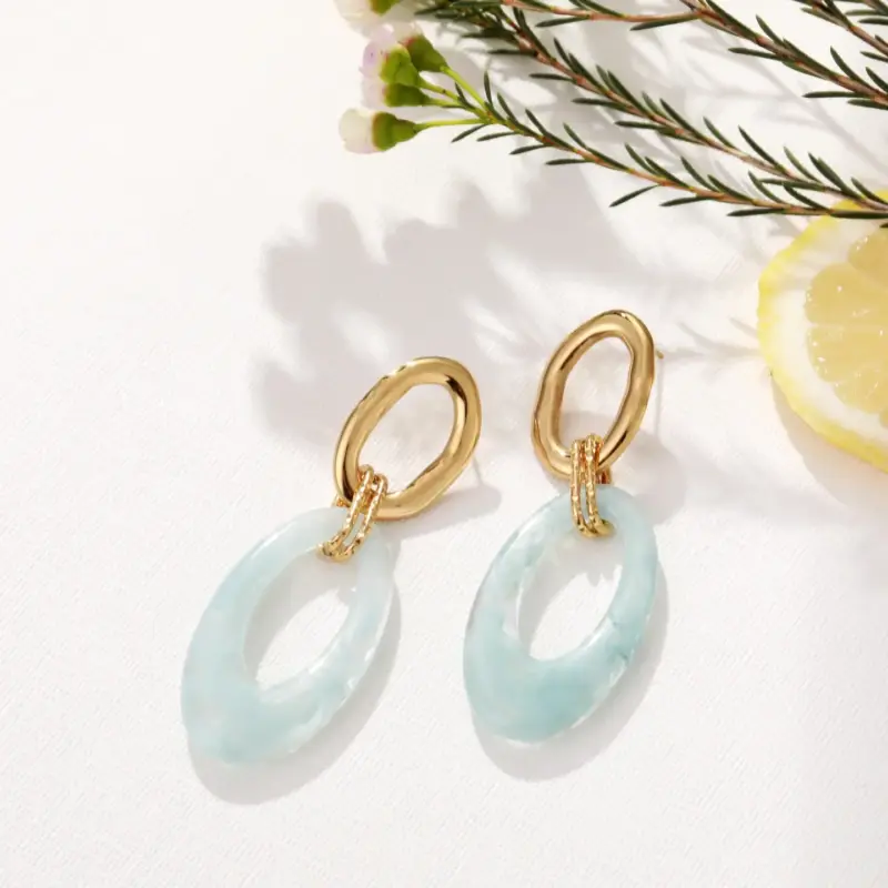 Boucles d'oreilles pendantes - Aurore – Image 6