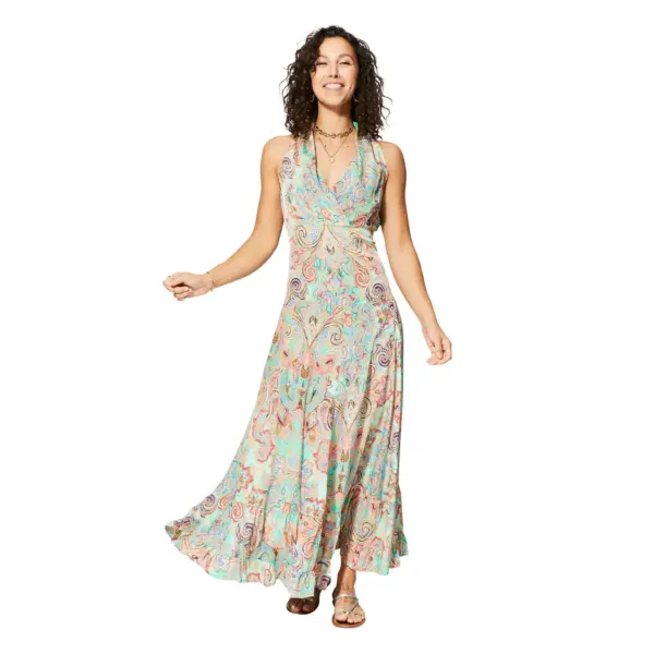 ROBE ÉTÉ LONGUE SANS MANCHES