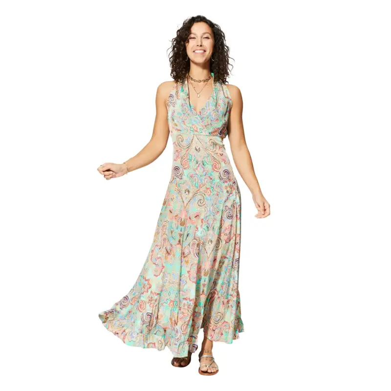 ROBE ÉTÉ LONGUE SANS MANCHES