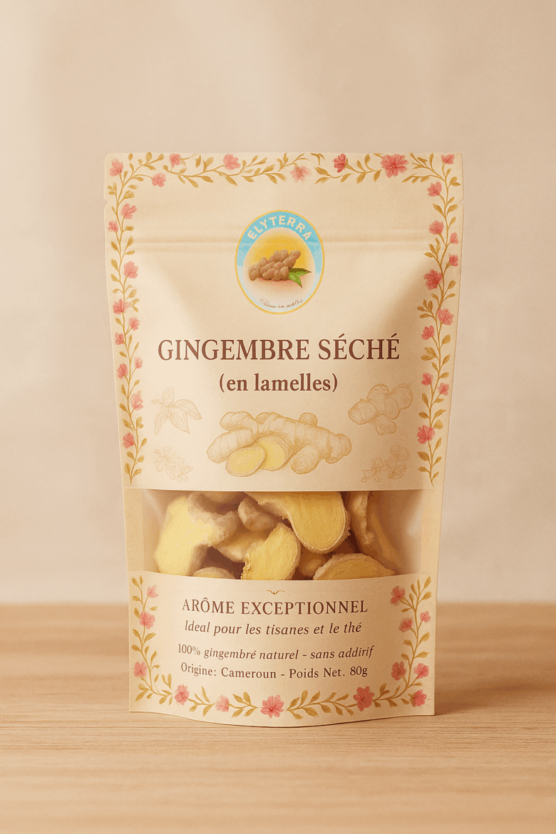 Gingembre Séché en Lamelles – Elyterra